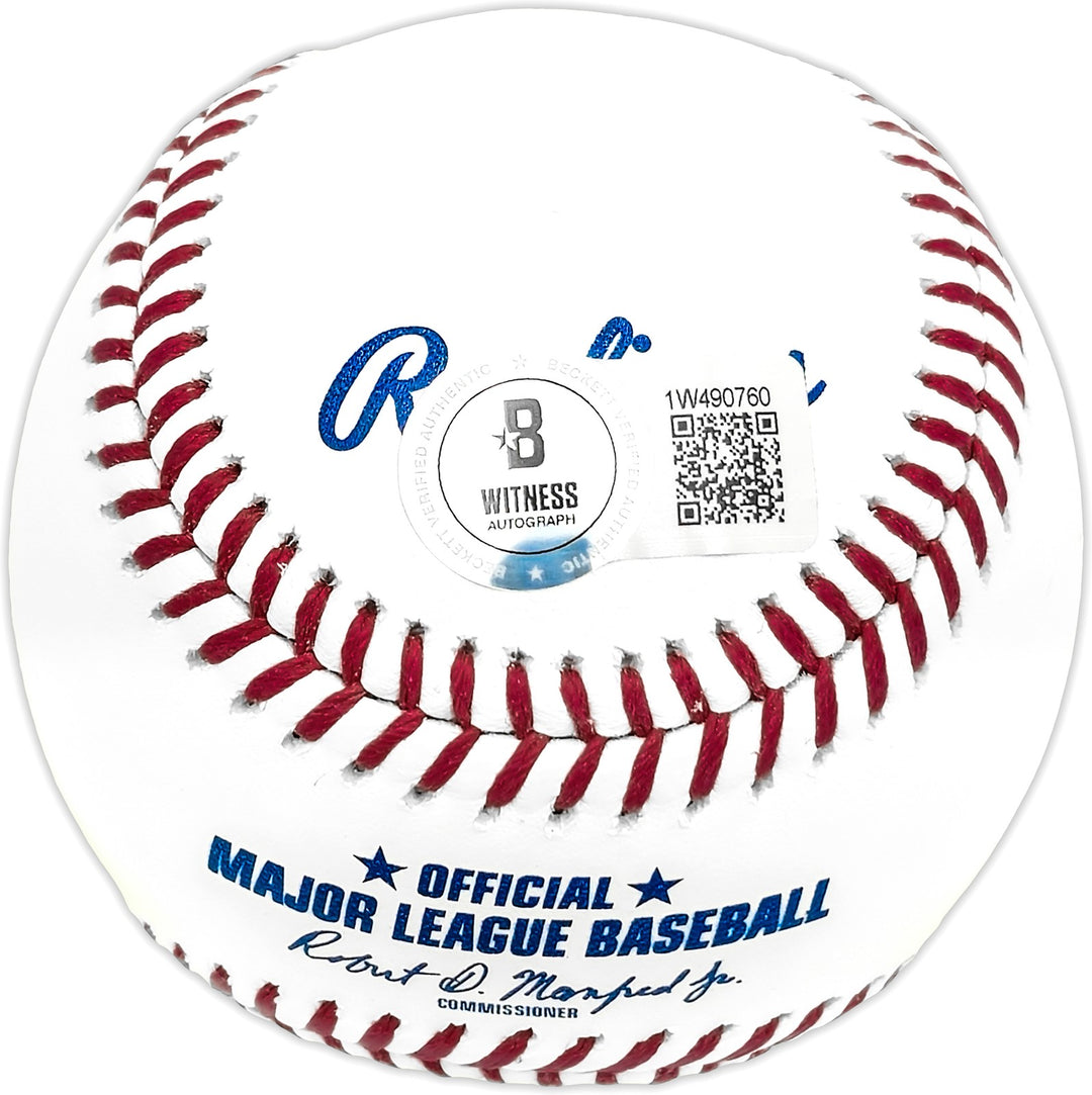 Sebastian Walcott Signed MLB Baseball Texas Rangers Full Name Beckett Wit