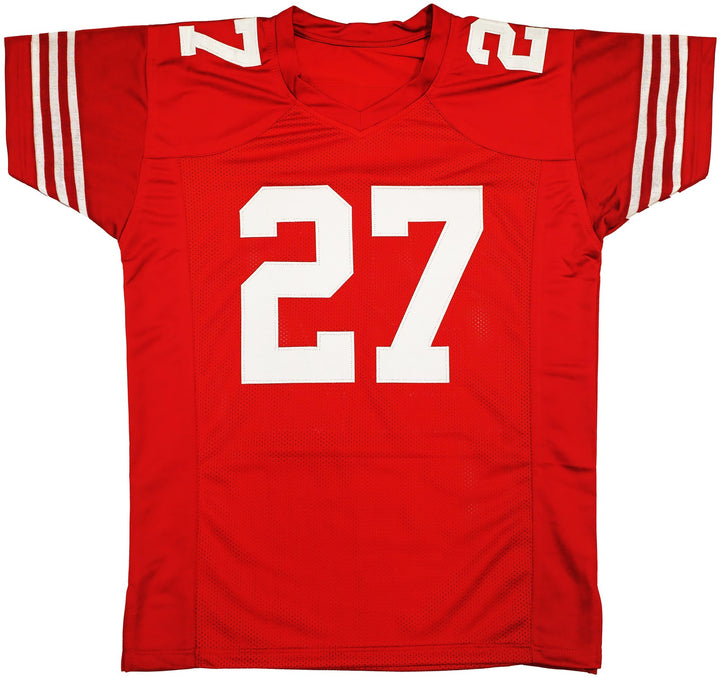 San Francisco 49ers Ji'Ayir Brown Autographed Signed Red Jersey Beckett Witness