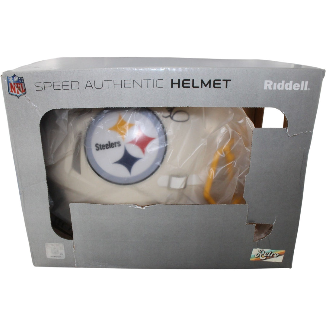 Jerome Bettis Signed Pittsburgh Steelers Pro Retro Helmet Beckett WIT 57523