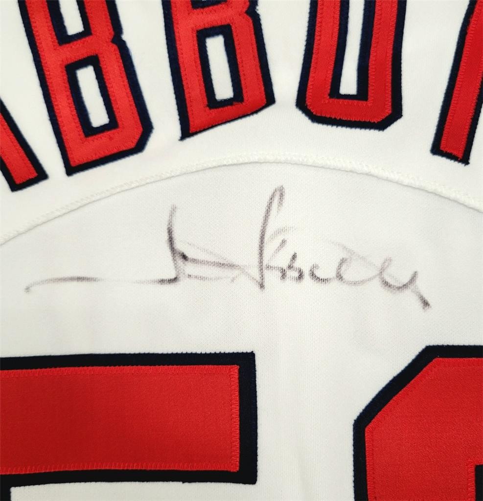 Jim Abbott signed vintage California Angels Jersey autograph ~ Beckett BAS
