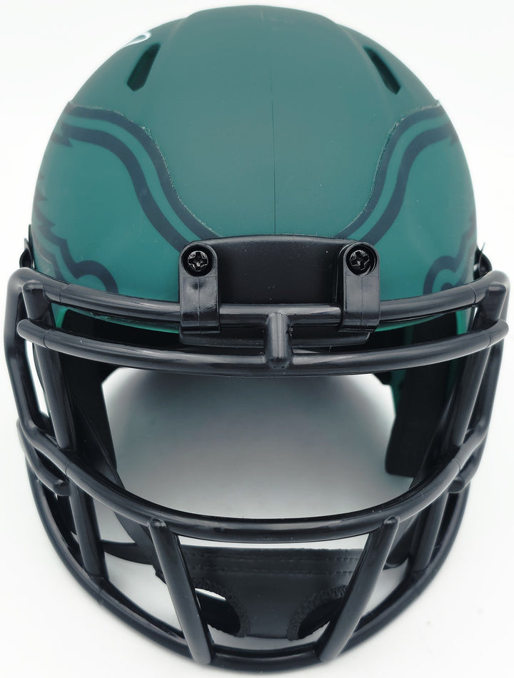 Michael Vick Signed Philadelphia Eagles Rave Green Speed Mini Helmet Beckett Wit