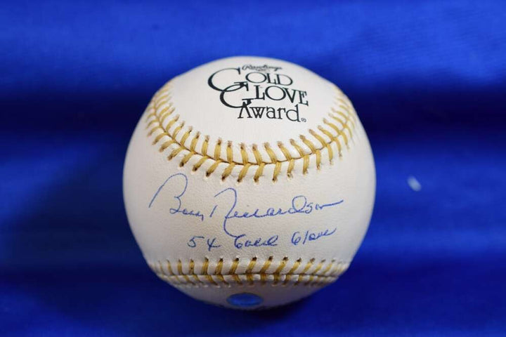 Bobby Richardson Tristar MLBAuthentic Gold Glove Signed Baseball Autograph 54 GG