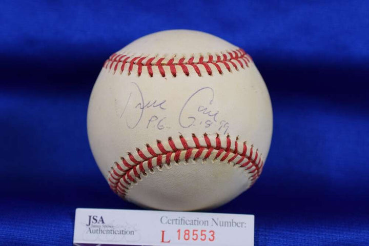 David Cone JSA COA Autograph American League OAL Signed Baseball PG 7-18-99