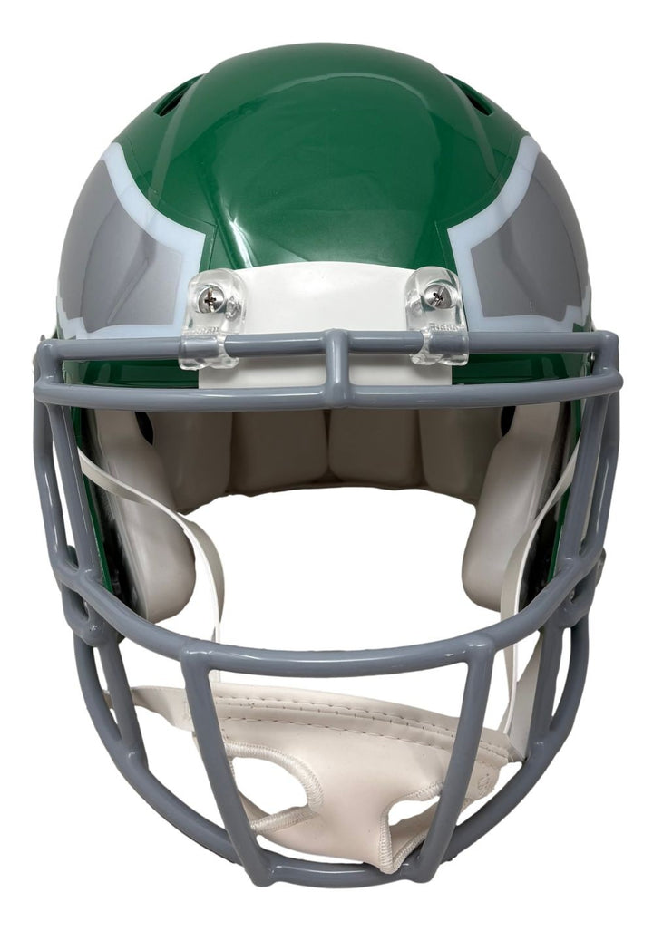 Brian Dawkins Signed Eagles Full Size Kelly Green Speed Authentic Helmet BAS