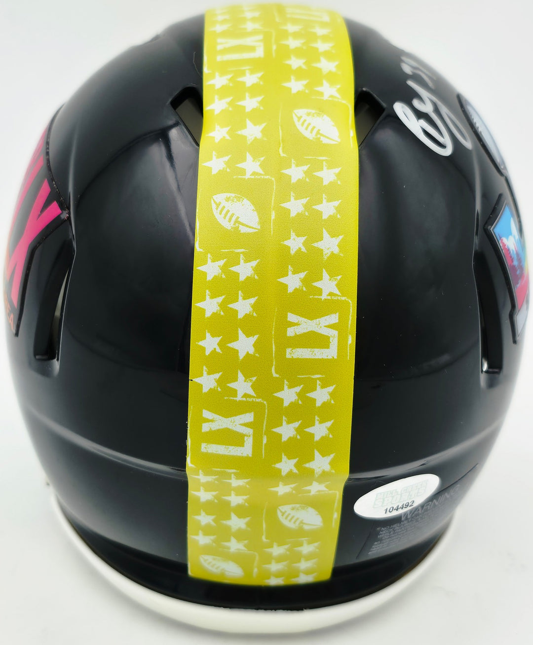 Ty Okada Signed Seahawks Black SB LX Logo Mini Helmet MCS Holo