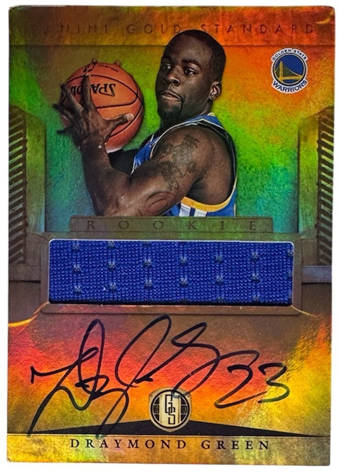 Draymond Green 2012-13 Panini Gold Standard Jersey Rookie Auto RPA 244 imperfect