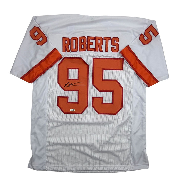 Autographed/Signed Elijah Roberts Tampa Bay Retro White Jersey Beckett BAS COA