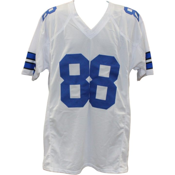 Michael Irvin Autographed/Signed Pro Style Jersey White Beckett 40933