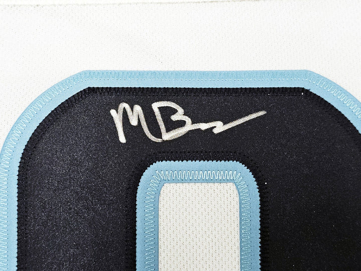 Kraken Matty Beniers Auto White Adidas Jersey Size 54 2023 Calder #/50 Fanatics