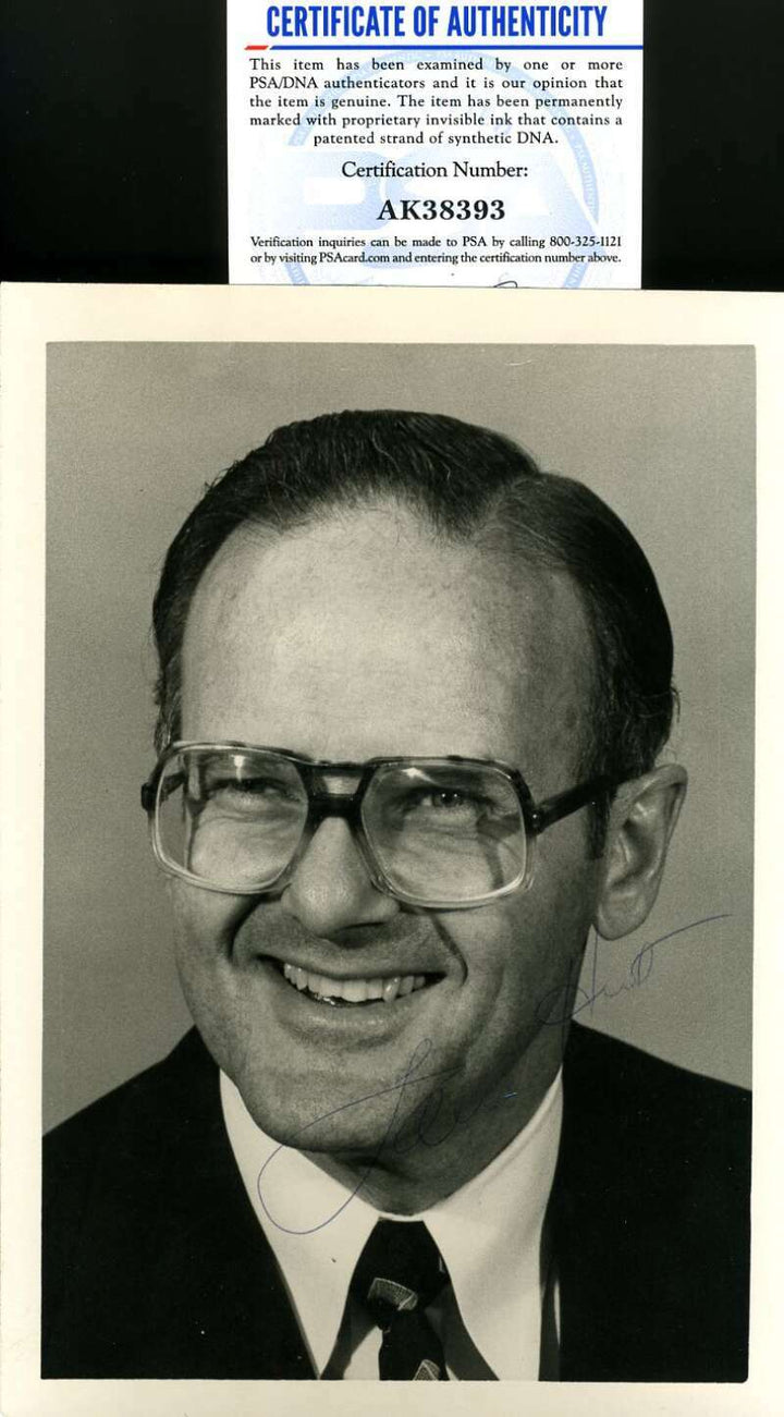 Lamar Hunt PSA DNA Coa Signed 5x7 Vintage Autograph Photo Autograph