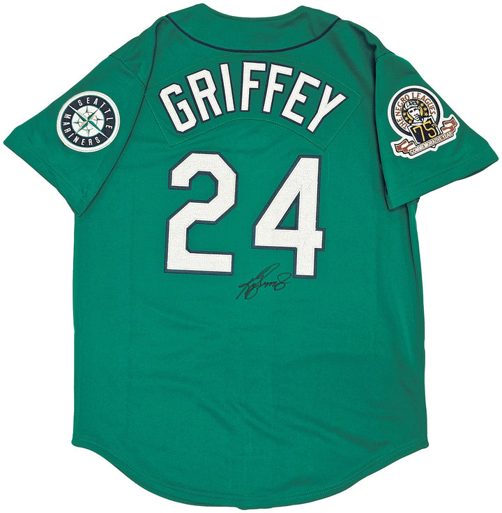 Seattle Mariners Ken Griffey Jr. Signed Teal Mitchell & Ness 1995 Cooperstown