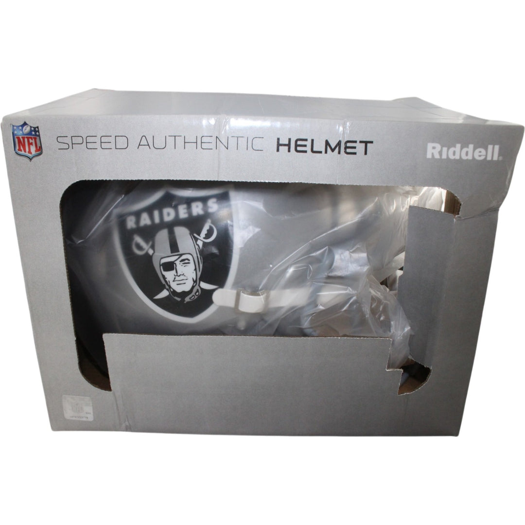 Howie Long Autographed Las Vegas Raiders Authentic Helmet Beckett Witness 55249