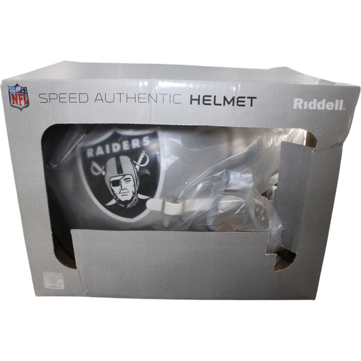 Howie Long Autographed Las Vegas Raiders Authentic Helmet Beckett Witness 55249