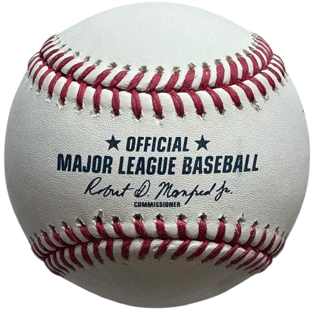 John Smoltz Autographed Official Hall Of Fame Logo Baseball (JSA)