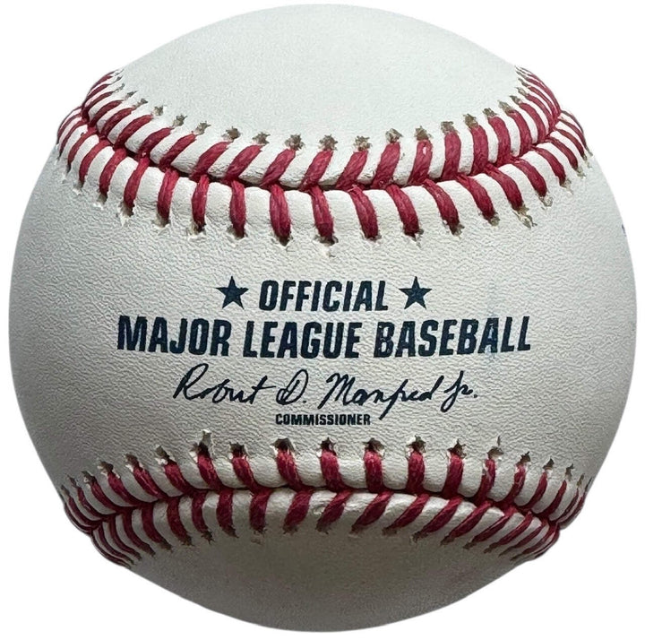 John Smoltz Autographed Official Hall Of Fame Logo Baseball (JSA)