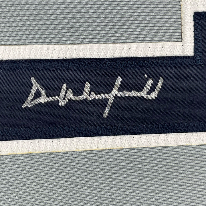 FRAMED Autographed/Signed DAVE WINFIELD 33x42 New York Grey Jersey JSA COA Auto