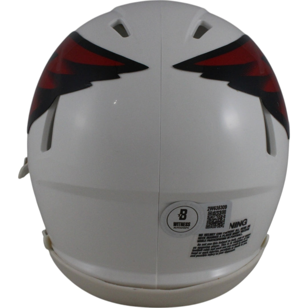 Kurt Warner Autographed Arizona Cardinals Mini Helmet Beckett Witness 50102