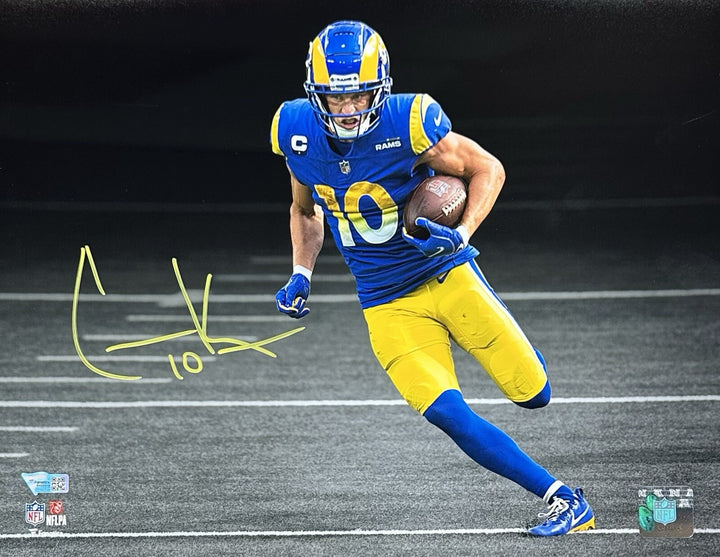 Cooper Kupp Signed 11x14 Framed Spotlight Photo LA Rams Auto SB MVP Fanatics COA