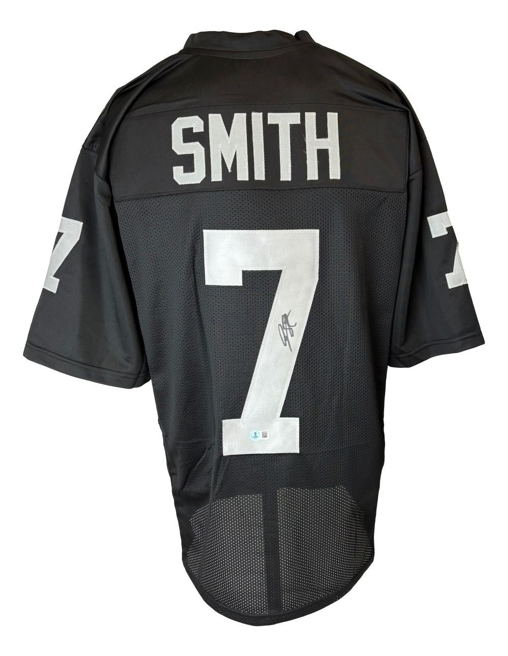 Geno Smith Las Vegas Signed Black Football Jersey BAS