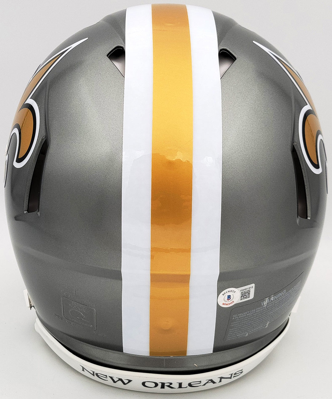 Jameis Winston Signed Saints Flash Gray Full Size Authentic Speed Helmet Beckett