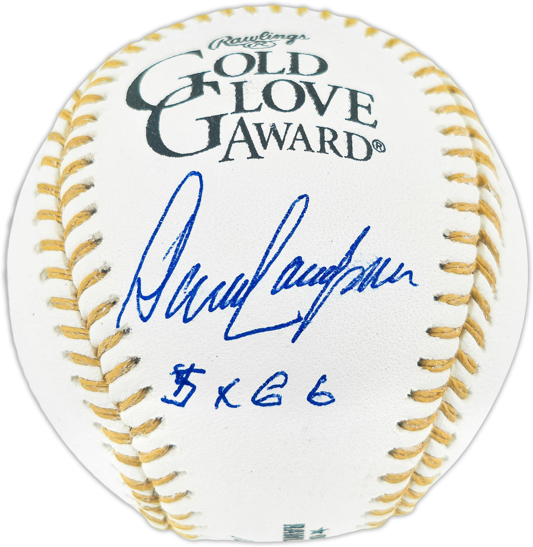 Dave Concepcion Auto Official Rawlings Gold Glove Baseball Reds "5x GG" Beckett