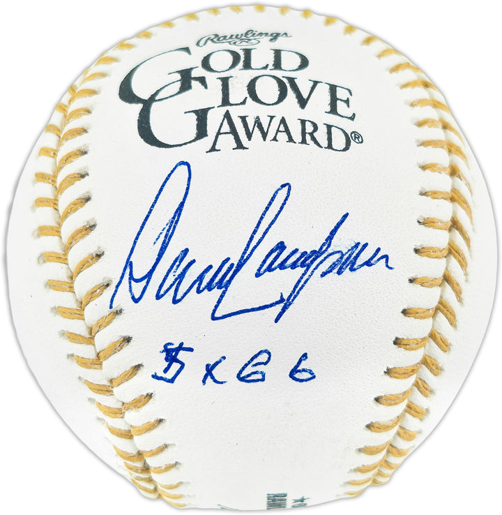 Dave Concepcion Auto Official Rawlings Gold Glove Baseball Reds "5x GG" Beckett