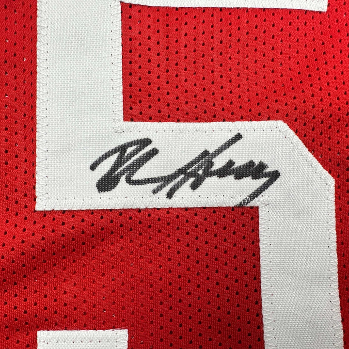 Autographed/Signed Robert Horry Houston Red Jersey Beckett BAS COA