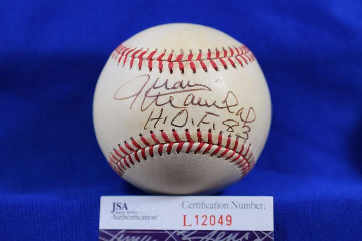 Juan Marichal JSA COA Autograph National League ONL Signed Baseball HOF 83