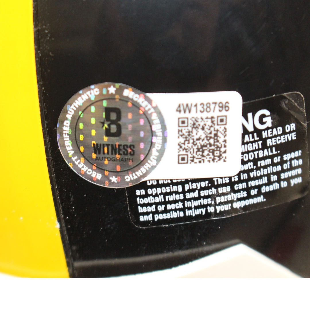 Rod Woodson Autographed Pittsburgh Steelers VSR4 Mini Helmet HOF Beckett W 55061
