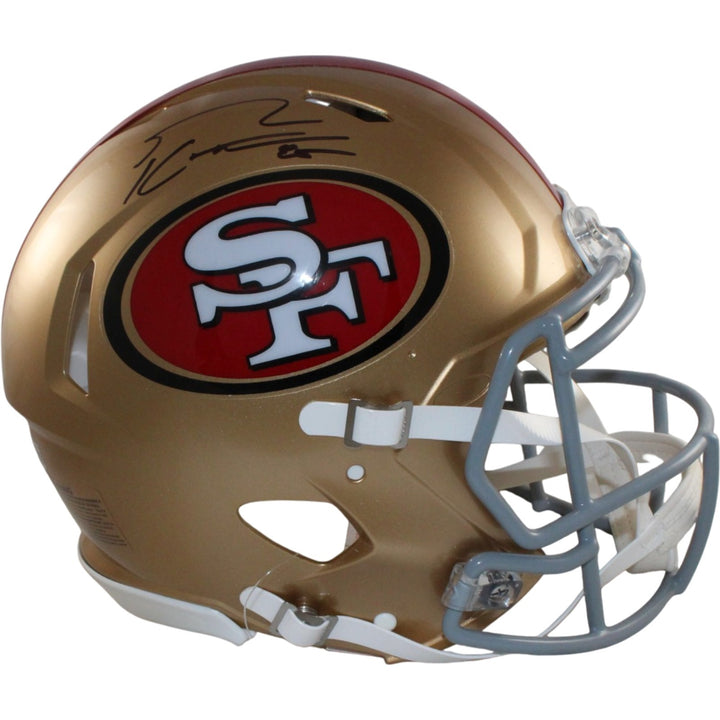 George Kittle Autographed San Francisco 49ers Authentic Helmet Beckett W 55457