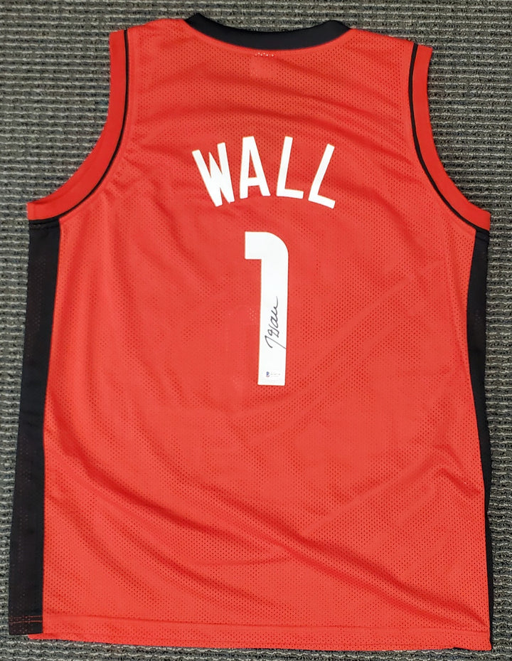 Houston Rockets John Wall Autographed Signed Red Jersey Beckett BAS