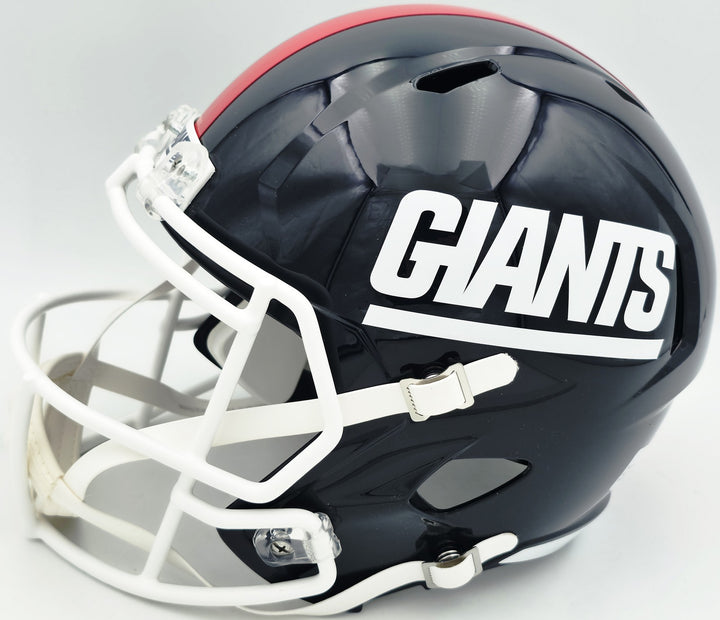 Lawrence Taylor Auto Giants Blue 80-99 Throwback Full Size Speed Replica Helmet