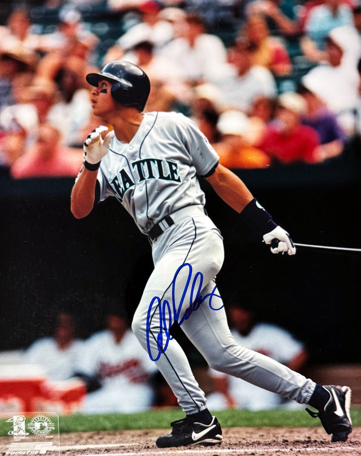 Alex Rodriguez signed Seattle Mariners MLB 8x10 Photo minor dings- COA 3X AL MVP