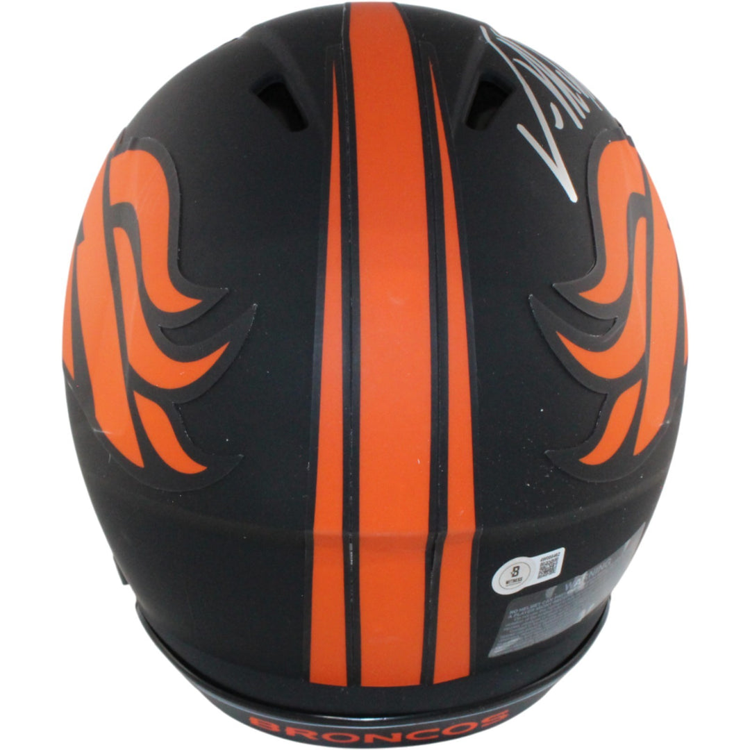 Von Miller Autographed Denver Broncos Authentic Eclipse Helmet Beckett WIT 54740