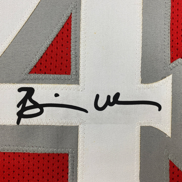 Facsimile Autographed Brian Urlacher New Mexico Red Reprint Jersey Size Men's XL