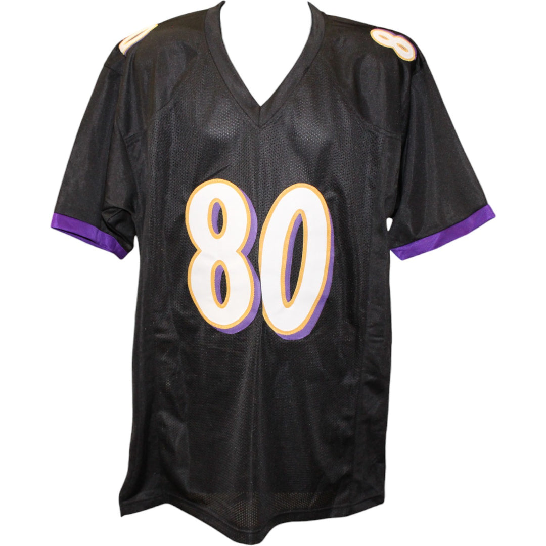 Isiah Likely Autographed/Signed Pro Style Black XL Jersey Beckett Witness 51844