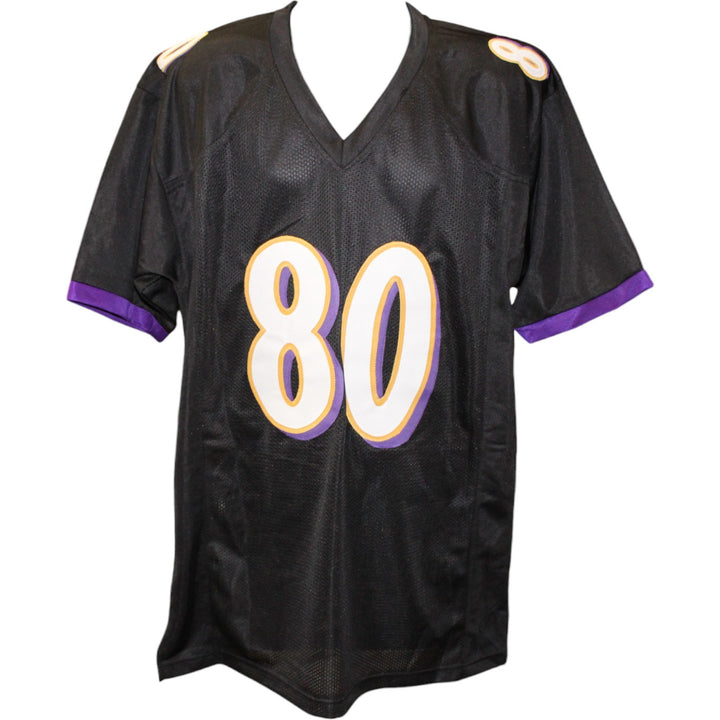 Isiah Likely Autographed/Signed Pro Style Black XL Jersey Beckett Witness 51844
