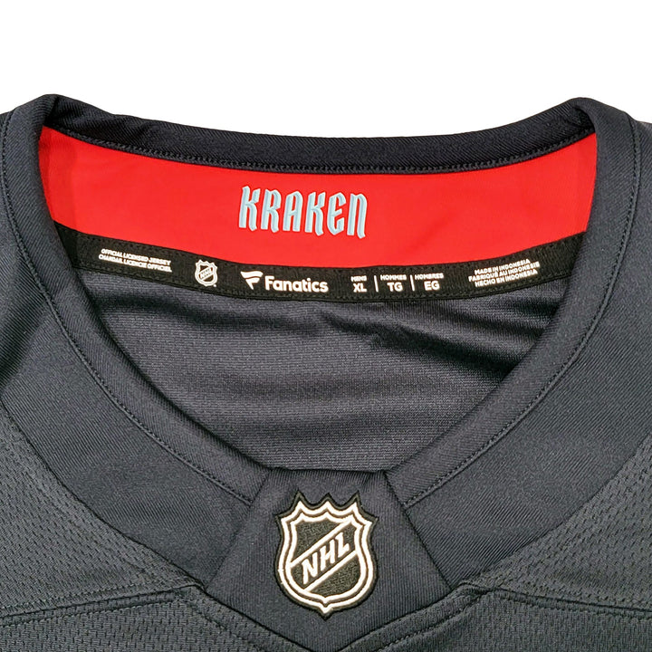 Seattle Kraken Ryan Donato Auto Blue Fanatics Jersey XL 1st Kraken Goal Fanatics