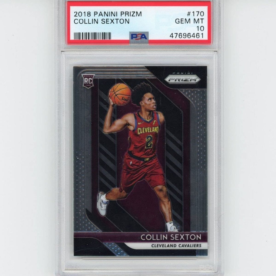 Graded 2018-19 Panini Prizm COLLIN SEXTON #170 Rookie RC Card PSA 10