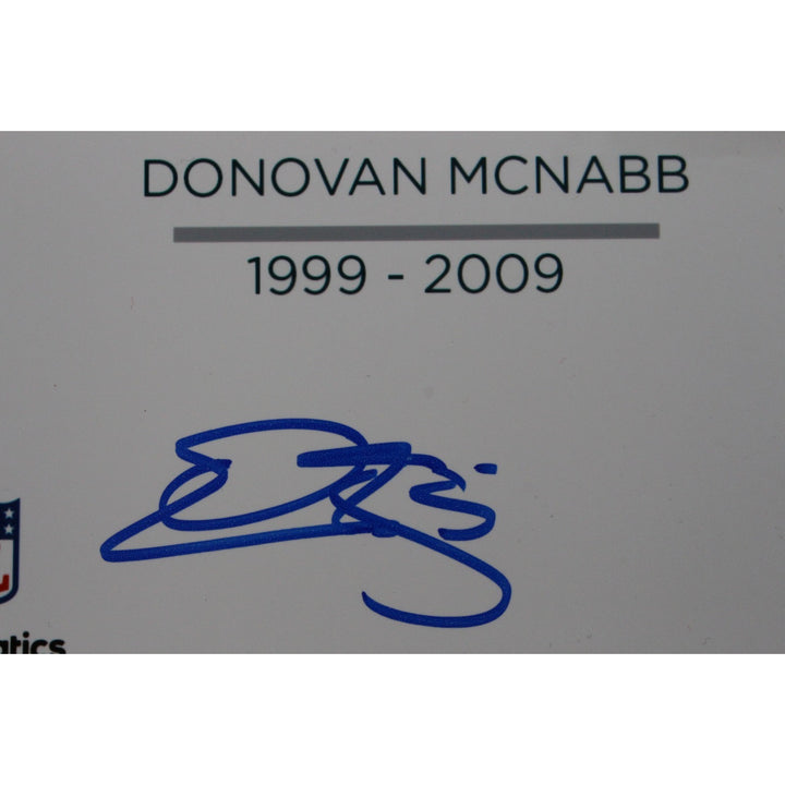 McNabb Cunningham Vick Jaworski Signed Philadelphia Eagles 16x20 Photo BAS 50168