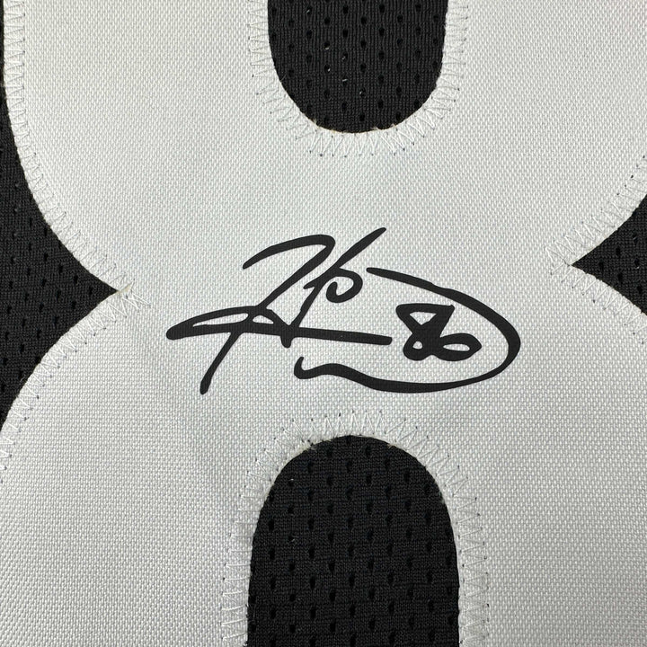 Facsimile Autographed Hines Ward Pittsburgh Black Reprint Jersey Size Men's XL
