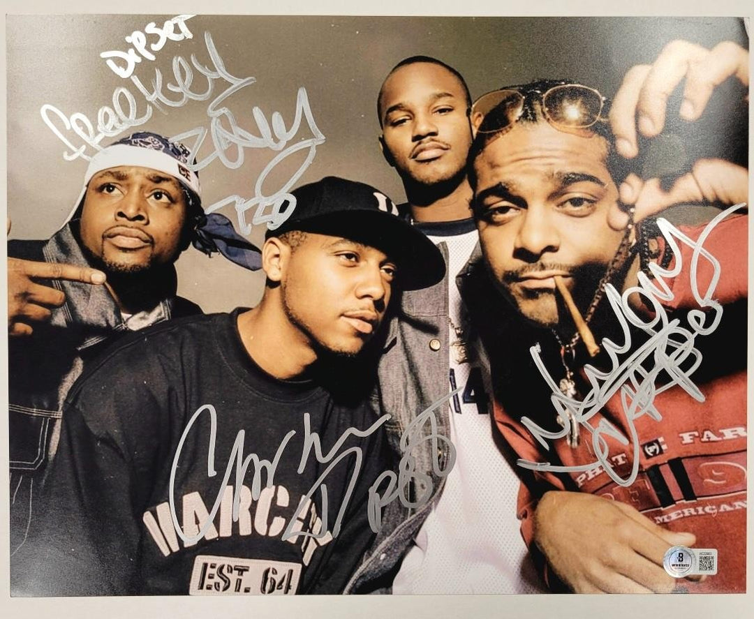 Diplomats signed 11x14 photo Cam'Ron Dipset Capo Zekey autograph Beckett BAS