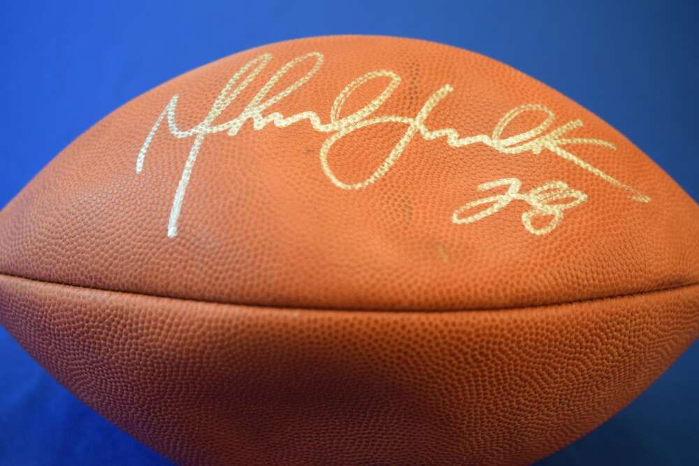 Marshall Faulk PSA DNA Autograph Official NFL Signed Football