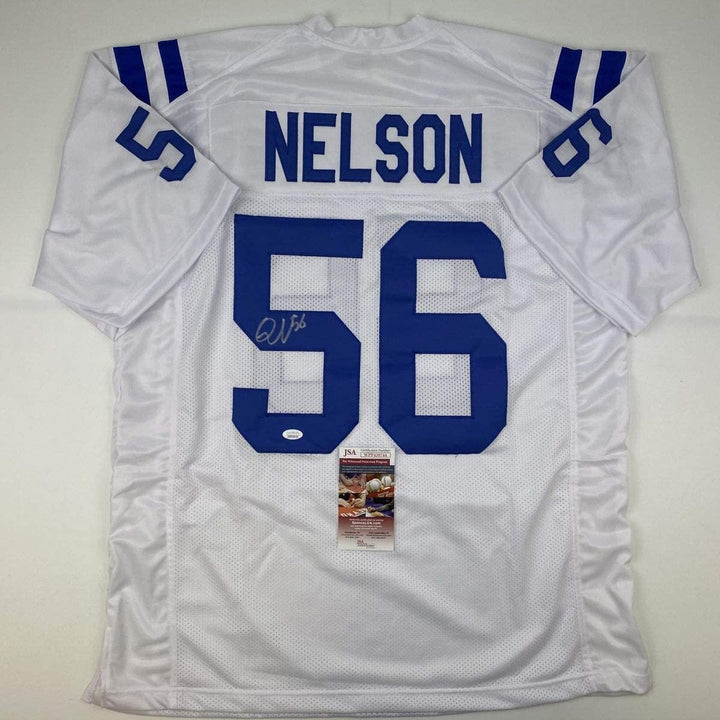 Autographed/Signed Quenton Nelson Indianapolis White Jersey JSA COA