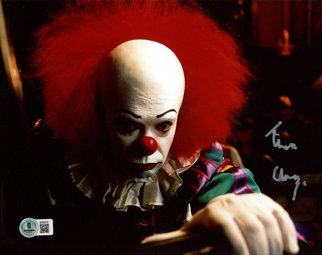 Tim Curry Autographed/Signed "IT" Movie 8x10 Photo Beckett 56328