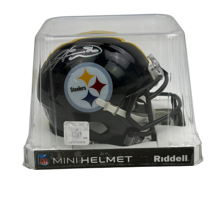 Autographed/Signed Hines Ward Pittsburgh Steelers Mini Helmet Beckett B