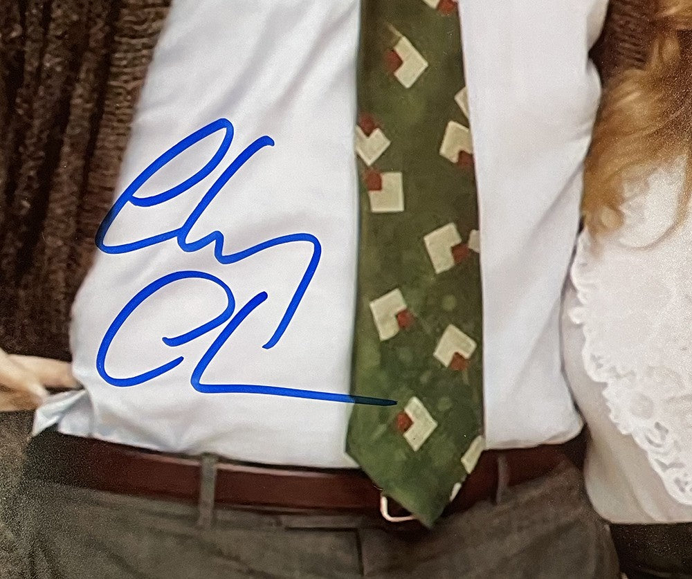 Chevy Chase Signed 16x20 Christmas Vacation w/ Ellen Griswold Photo JSA