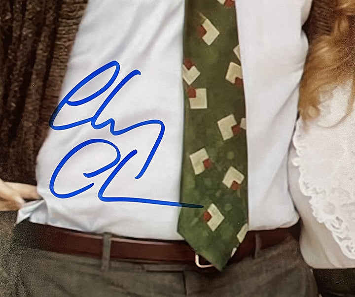 Chevy Chase Signed 16x20 Christmas Vacation w/ Ellen Griswold Photo JSA