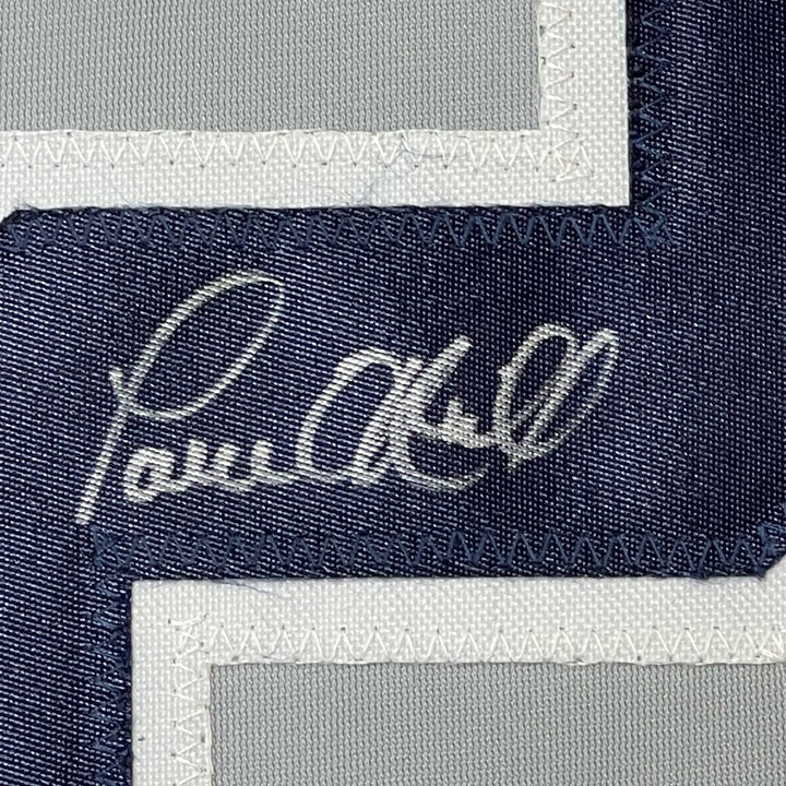 FRAMED Signed PAUL O'NEILL 35x39 New York Grey Jersey JSA COA Auto