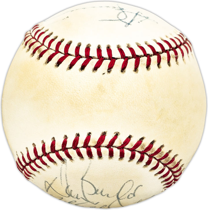 1970's MLB Stars & HOFer's Signed AL Baseball With 7 Sigs George Brett & Mike